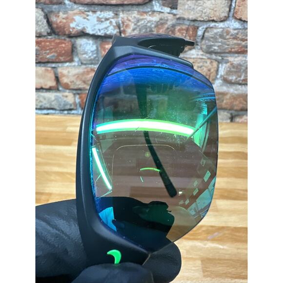 Nike Men's Sunglasses Green Mirror Lens Rectangular Frame SKYLON ACE EV1125 003 - Picture 6 of 8